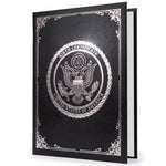 Load image into Gallery viewer, Birth Certificate Holder 8.5x11 Black Faux Leather Document Protector for Records Letter Size Durable Birth Certificate Document Holder Sleeve Protective Keepsake Folder with Silver Foil Cover
