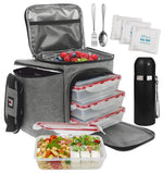 Load image into Gallery viewer, Meal Prep Lunch Box 8 piece set Insulated Container For Women Men with Thermos