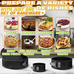 Load image into Gallery viewer, Cake Springform Pan Set of 3 (4 7 9 ) With 60 Parchment Paper Non Stick Round Cake Pans Sets for Baking Spring Pans for Baking Cheesecake Cake Baking Pans Springform Cake Pan Set