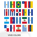 Load image into Gallery viewer, G128 Latin America 20 Countries Bunting Banner Flag 12 x 18 Inch, Full String 30 Feet Printed 150D Polyester, Decorations For Bar, School, Festival Events Celebration