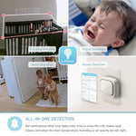 Load image into Gallery viewer, Baby Monitor (Turquoise) Full Featured Smart Wi Fi Camera of True Crying Detection with Extra in App Plan of Breathing Monitoring Sleep Tracking Accessories Free 7 Days Trial Period