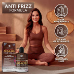 Load image into Gallery viewer, Amla Oil Serum Sulfate and Paraben Free 8.45 Fl Oz Anti Frizz Heat Protection for Damaged Hair Professional Salon Grade Deep Conditioning Smoothing Treatment for Women and Men