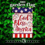 Load image into Gallery viewer, Garden Flag God Bless America USA Flag Accent 12x18 Inch Patriotic Printed