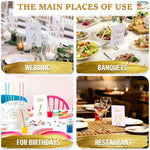 Load image into Gallery viewer, Gold Table Numbers 1 30 for Wedding Reception Gold Foil Table Number Cards 4x6 Inch with Head & Gift Table Restaurant Table Numbers Wedding Numbers for Tables Card Stock Wedding Table Numbers