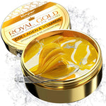 Load image into Gallery viewer, 24K Gold Under Eye Patches for Dark Circles 60 PCS Golden Hydrogel Eye Pads