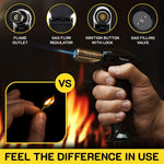 Load image into Gallery viewer, Butane Torch Adjustable Flame for Smoking Guns and Smokers with Wood Chips Bag