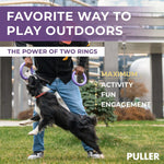 Load image into Gallery viewer, Puller Outdoor Dog Ring Toys Dog Fetch Toy for Medium Dogs MIDI Size 2 Rings