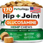 Load image into Gallery viewer, Hemp Hip and Joint Supplement for Dogs Glucosamine for Dogs 170 Mobility Support Chews Advanced Joint Pain Relief Treats with Chondroitin MSM Turmeric Large & Small Breeds Made in USA