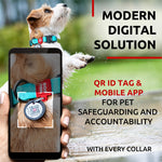 Load image into Gallery viewer, Waterproof Dog Collar Adjustable Glow Dog Collar for Large Dogs Small and Medium Dogs Heavy Duty Dog Collars with Durable Metal Clasp and QR Dog Tag Glow in The Dark Dog Collars