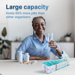 Load image into Gallery viewer, Extra Large Weekly Pill Organizer 2 Times a Day XL Pill Case Am Pm Big Pill