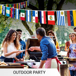 Load image into Gallery viewer, G128 Latin America 20 Countries Bunting Banner Flag 12 x 18 Inch, Full String 30 Feet Printed 150D Polyester, Decorations For Bar, School, Festival Events Celebration