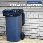 Load image into Gallery viewer, Trash Can Bands Set of 3 Metal Connector Fits 13 to 33 Gallon Trash Bag Blue