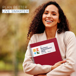 Load image into Gallery viewer, 2026 Appointment Book & Planner 8.5 x 11 inch Large Maroon Tabbed Daily Hourly Weekly Planner Schedule Book 15 Minute time Slots Business & Personal Planner Jan 2026 Dec 2026