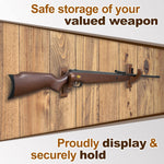 Load image into Gallery viewer, Gun Rack Wall Mount Hold Up Displays Horizontal Gun Rack and Shotgun Hooks