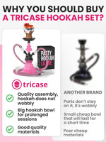 Load image into Gallery viewer, Pink Hookah Set 2 Hose Hookah LilOne 12” Pink Mini Hookah Combo Kit for Party