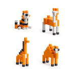 Load image into Gallery viewer, PIXIO Orange Animals 162 Magnetic Blocks in 3 Colors