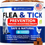 Load image into Gallery viewer, Flea Treatment for Cats Natural Flea and Tick Prevention Supplement for Cats Kittens Chewable Daily Oral Pills with Vitamins 135 Soft Chews Skin & Coat Dental treats Digestion Made in USA