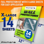 Load image into Gallery viewer, Wall Protector Sheets for Painted Wall. Clear Plastic Adhesive Film Stickers