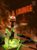 Load image into Gallery viewer, Hookah Hose Green with Hookah Adapter Mouthpiece Cleanable Green Hookah Hose