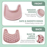 Load image into Gallery viewer, High Chair Tray Compatible with Stokke Trip Trap Chair Ergonomic Curved Design Dusty Pink BPA Free Easy to Assemble