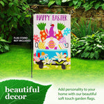 Load image into Gallery viewer, Garden Flag Happy Easter Rabbit Gnome in Truck 12x18 inch Blockout Fabric