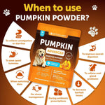 Load image into Gallery viewer, Pumpkin Powder for Dogs Digestive Support 8 OZ Fiber Supplement for