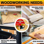 Load image into Gallery viewer, Double Sided Woodworking Tape 2 Inch x 120 Ft Double Face Woodworking Turner Tape Wood Crafter Double Stick Tape for Router Templates and Woodworking Tools Removable & Residue Free