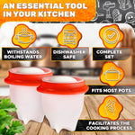 Load image into Gallery viewer, Hard Boiled Silicone Egg Cooker Without the Shell as seen on TV Non Stick Egg Poacher with Holder