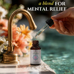 Load image into Gallery viewer, Anxiolytic Calming Essential Oil Blend for Relief & Relaxation 0.34oz Bergamot Orange Ylang Ylang Frankincense Lemongrass in Castor Oil Navel Patch & Skin Application Cold Pressed