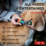 Load image into Gallery viewer, WAUDOG Nylon Dog Collar Adjustable Dog Collar for Large Dogs Small & Medium Dogs Breakaway Puppy Collars for Large Breed Dogs Boy & Girl Dog Collars with Durable Plastic Buckle and QR Dog Tag