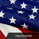 Load image into Gallery viewer, American Flag 210D Embroidered Polyester 12x18 Inch