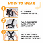 Load image into Gallery viewer, Back Brace Posture Corrector for Women and Men Adjustable Upper Back Brace