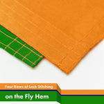 Load image into Gallery viewer, G128 5 Pack: India (Indian) Flag 3x5 feet Printed 150D Indoor/Outdoor, Vibrant Colors, Brass Grommets, Quality Polyester, Much Thicker More Durable Than 100D 75D Polyester