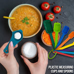 Load image into Gallery viewer, Measuring Cups and Spoons Set 15 Piece Plastic Measuring Cup Set for Liquid