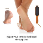 Load image into Gallery viewer, Pumice Stone Foot File Wooden Pedicure Feet Scrubber with Handle for Callus