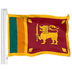 Load image into Gallery viewer, G128 Combo Pack: American USA Flag 3x5 Ft & Sri Lanka Flag 3x5 Ft, Both Printed 150D Polyester, Indoor/Outdoor, Brass Grommets