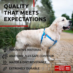 Load image into Gallery viewer, WAUDOG Waterproof Dog Harness Adjustable Dog Harness for Large Dogs Small and Medium Dogs Heavy Duty Dog Harness with Durable Metal Clasp and QR Dog Tag Boy & Girl Dog Harness Blue (24 35in)