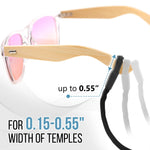 Load image into Gallery viewer, Eyeglasses String Holder Strap Glasses Cords 4 Pcs Black Adjustable 27 inch Long