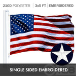 Load image into Gallery viewer, Combo Pack American USA Flag 3x5 Ft Single Sided and US Air Force Flag Double