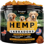 Load image into Gallery viewer, Calming Chews for Labrador Dogs with Valerian Root and Hemp Oil Aid during Car