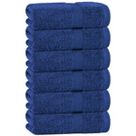 Load image into Gallery viewer, Navy Hand Towels for Bathroom 6 Pack Cotton Hand Towel Bulk 16x27 Inch for Gym Kitchen Spa Soft Highly Absorbent Quick Dry Terry Salon Towels