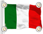 Load image into Gallery viewer, Combo Pack: American USA Flag 3x5 Ft & Italy Italian Flag 3x5 Ft Both LiteWeave Pro Series Printed 150D Polyester, 4 Corner Brass Grommets, Perfect For Balcony/Wall