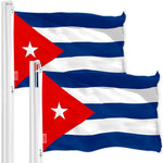 Load image into Gallery viewer, Cuba Cuban Flag 3x5 Ft 2Pack 150D Printed Polyester By G128