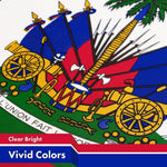 Load image into Gallery viewer, G128 Combo Pack: American USA Flag 3x5 Ft & Haiti Flag 3x5 Ft, Both Printed 150D Polyester, Indoor/Outdoor, Brass Grommets
