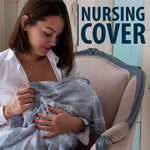 Load image into Gallery viewer, Muslin Swaddle Blankets Large Size Soft Breathable Bamboo Cotton Prevents Overheating Set of 2 Gender Neutral Design Nursing Cover Swaddling Blanket Feather Print Boy Girl Burp Cloth