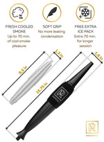 Load image into Gallery viewer, Premium Hookah Ice Hose Tips Ice Bazooka with 2 Reinforced Cooling Packs