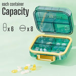 Load image into Gallery viewer, Medicine Pill Organizer Travel Pill Container Small Pill Box 7 Compartments