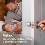 Load image into Gallery viewer, Wall Protectors 4 Pcs of Clear Rubber Knob Self Adhesive Guard Door Bumper Reusable Solution for Stopping Damage & Noise from Doors in Your Home or Office Durable Shock Absorbent Discreet