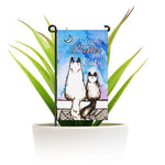 Load image into Gallery viewer, Garden Flag and Stand Life is Better with Cats 4x8 Inch Printed Blockout