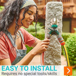 Load image into Gallery viewer, Water Splitter 2 Way Garden Y Hose Connector Metal Body Water Faucet Splitter